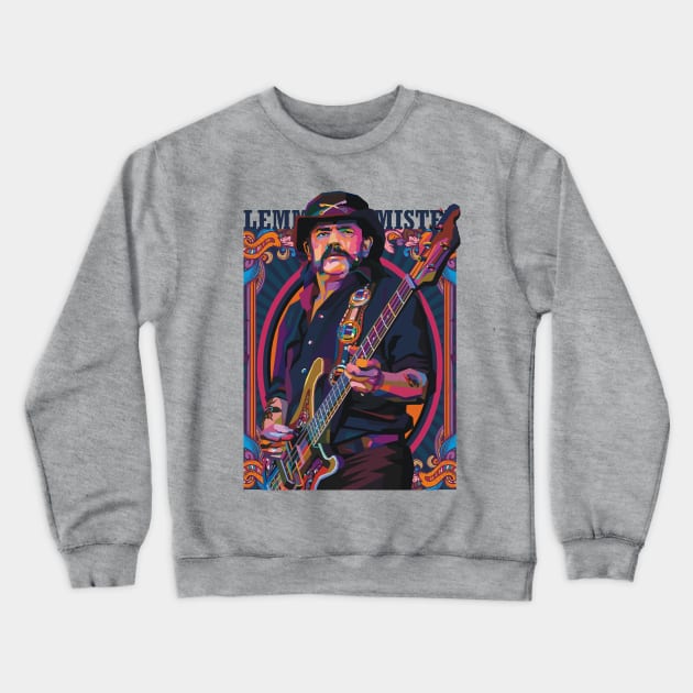 BASS PLAYER Crewneck Sweatshirt by Suroto